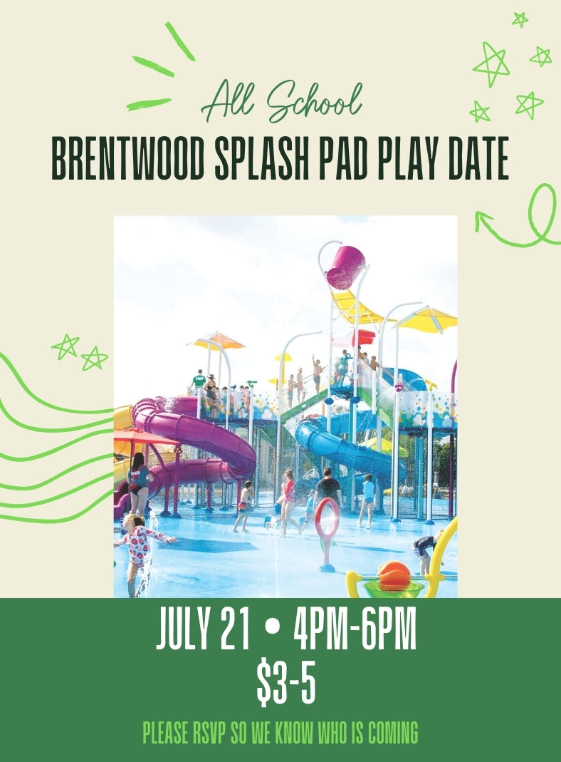 Brentwood Splash Pad Play Date