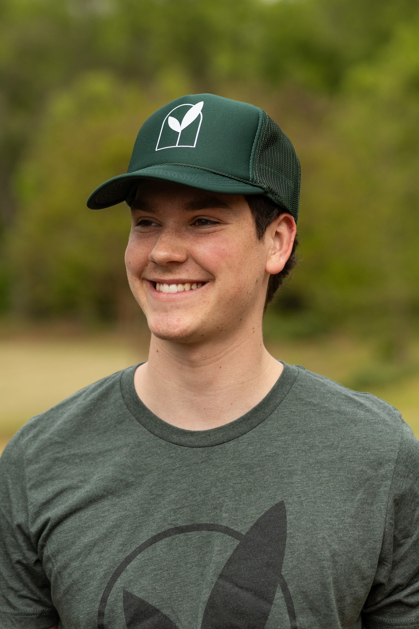 Green Logo Trucker Hat
