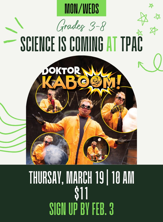 MON/WEDS Doktor Kaboom: Science is Coming