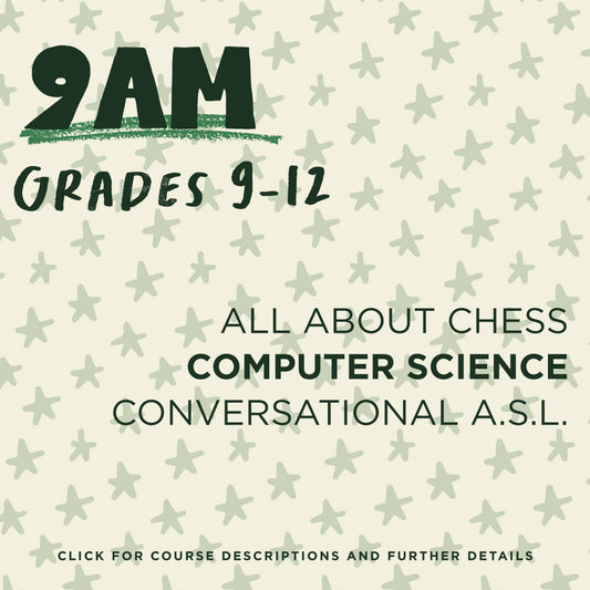 VEO | Fridays @ 9am (9th-12th Grade)