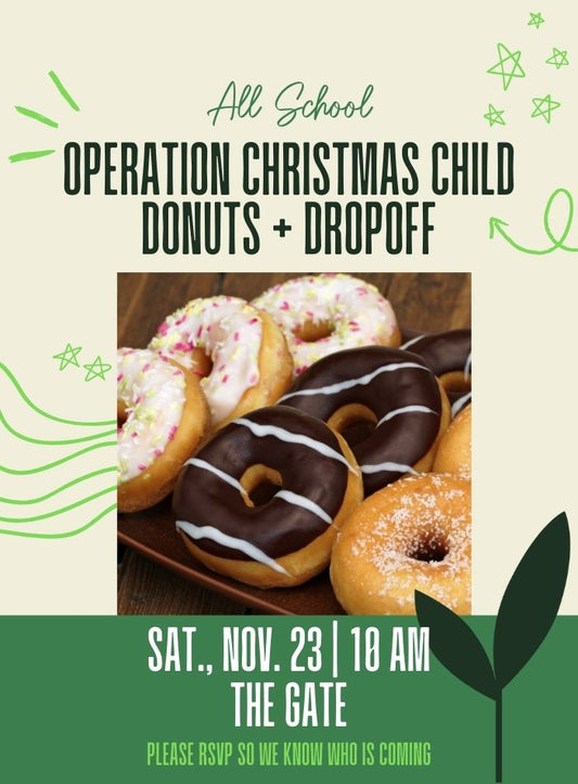 Operation Christmas Child Donuts & Dropoff